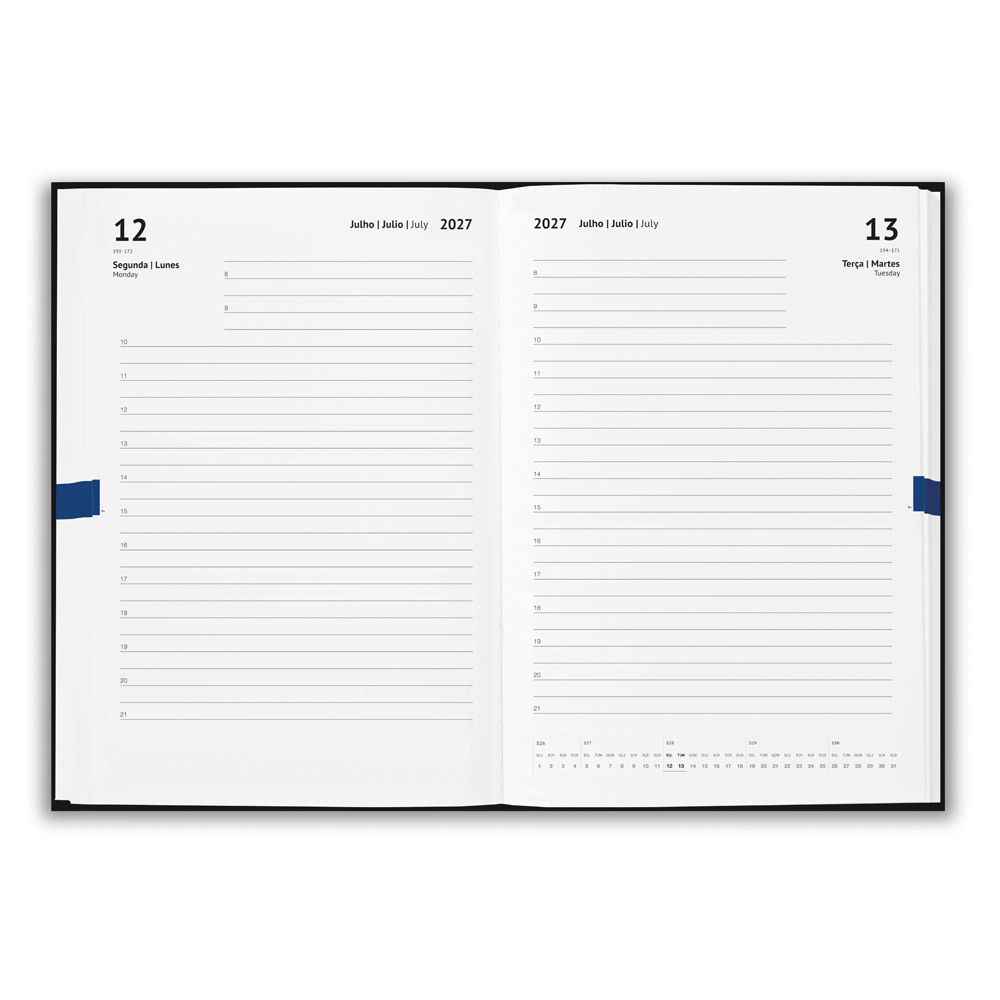 Agenda 2027 A5 Personalizada TAGORE Com Caneta
