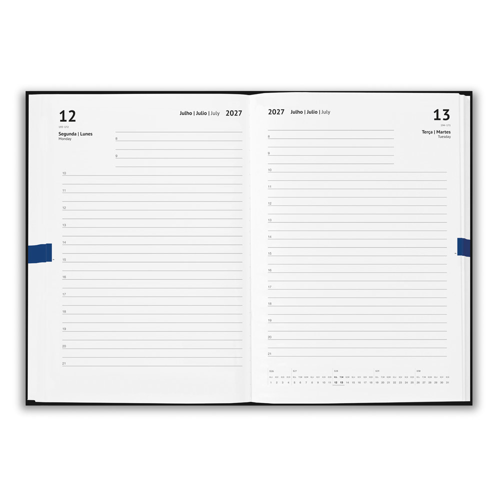 Agenda A5 VERLAINE Com Caneta 2027