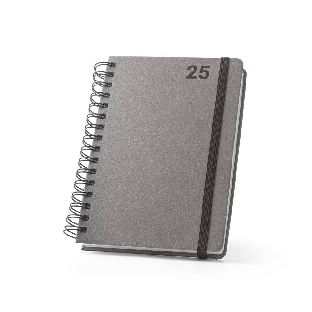 Agenda A5 com argolas em pele reciclada SIMMEL A5