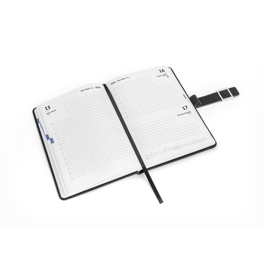 Agenda A5 em PU (58% reciclado) MUSSET A5