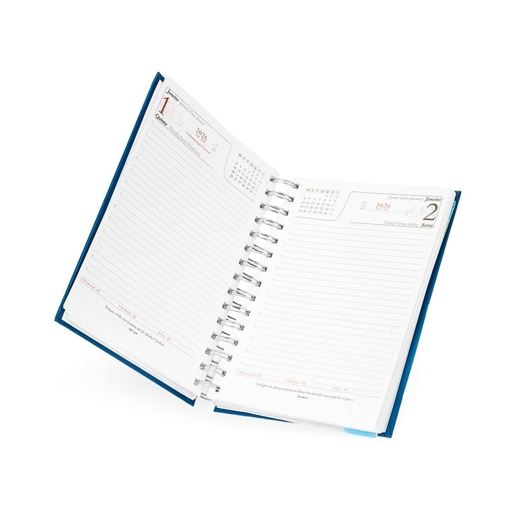 Agenda diária 2026 Wire-o