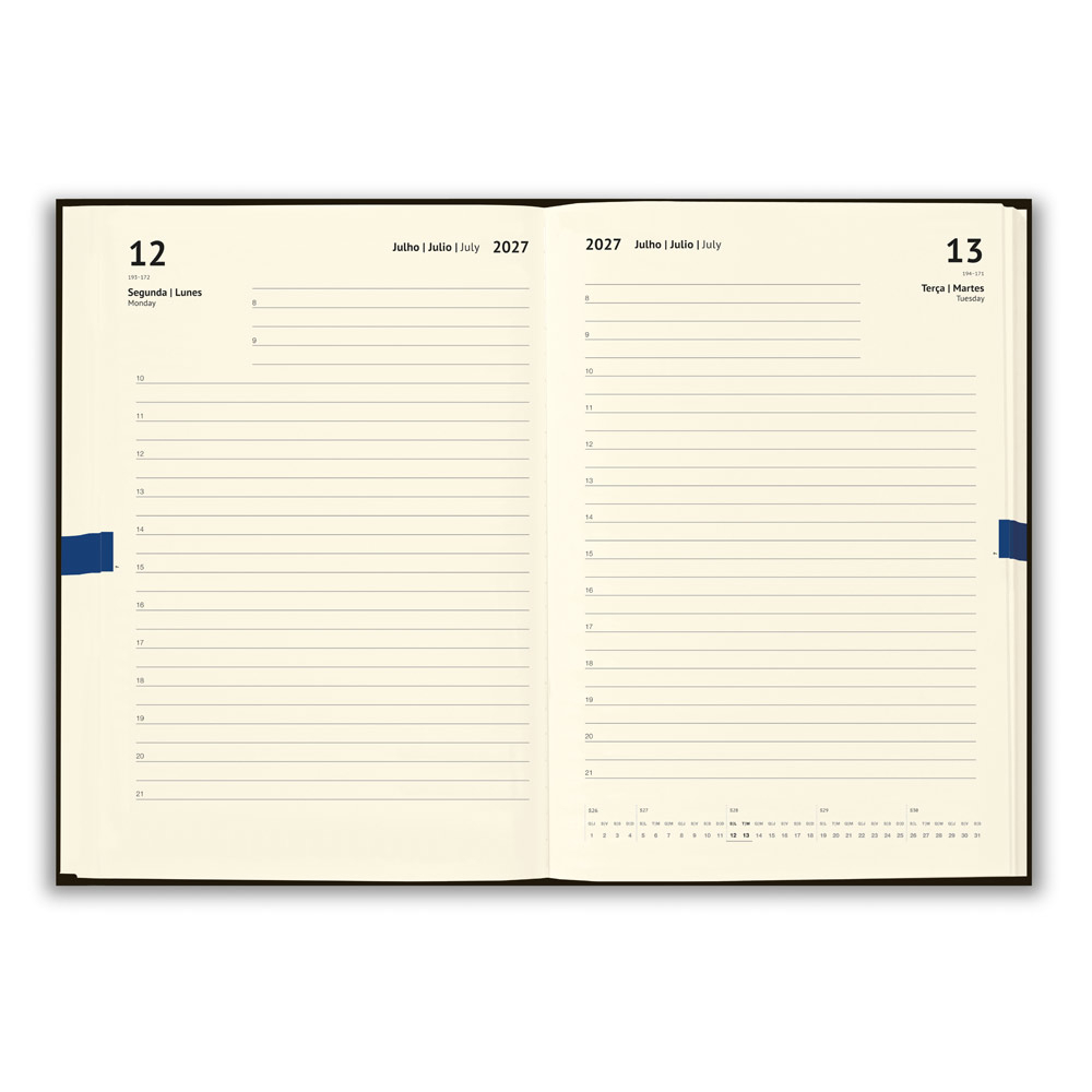 Agenda em cortiça e linho QUENTAL A5 2027