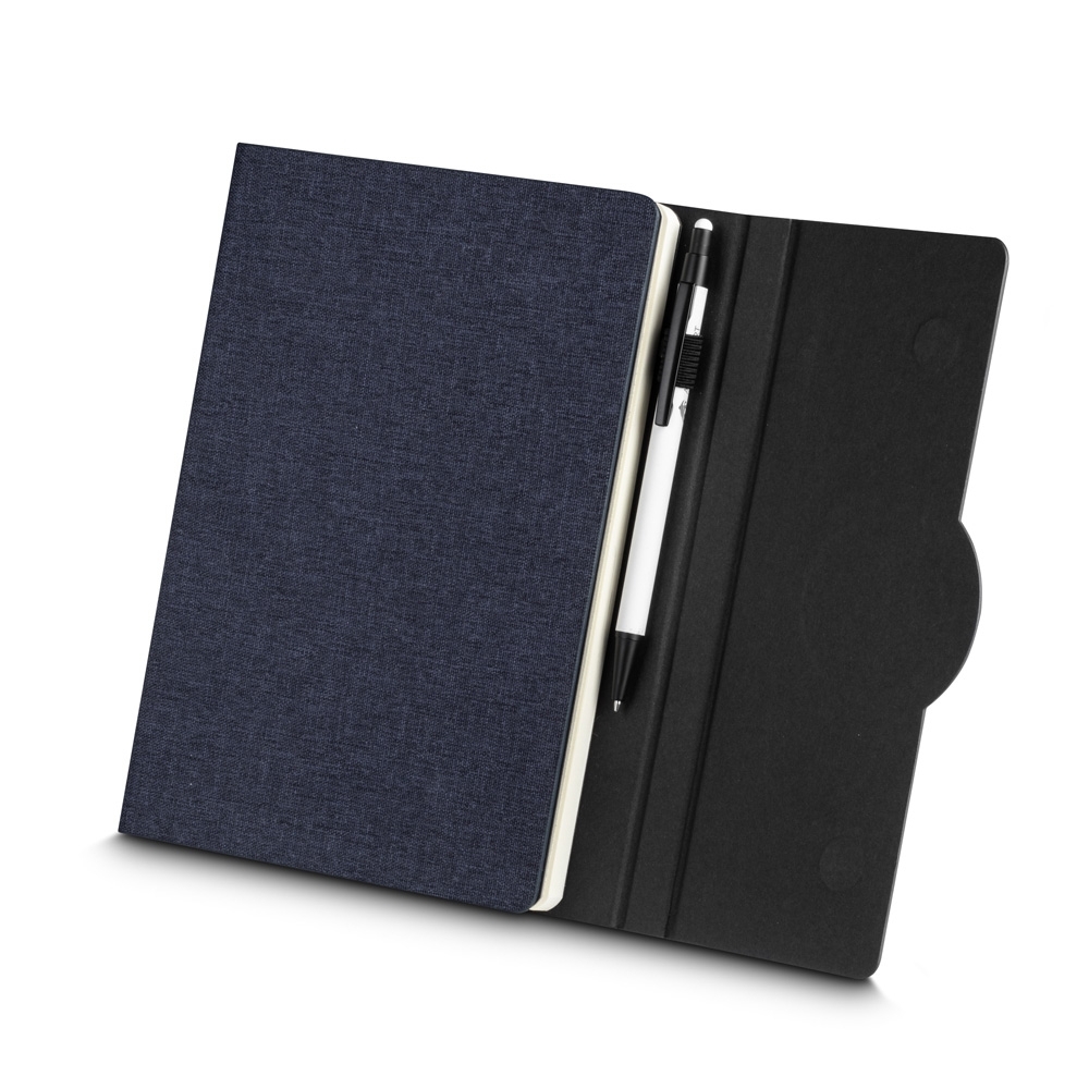 Caderno A5 Capa em RPET e Detalhe em Bambu
