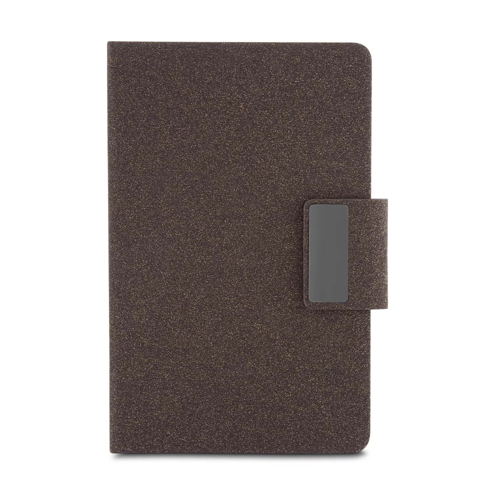 Caderno A5 em PU e fibra de café ou chá