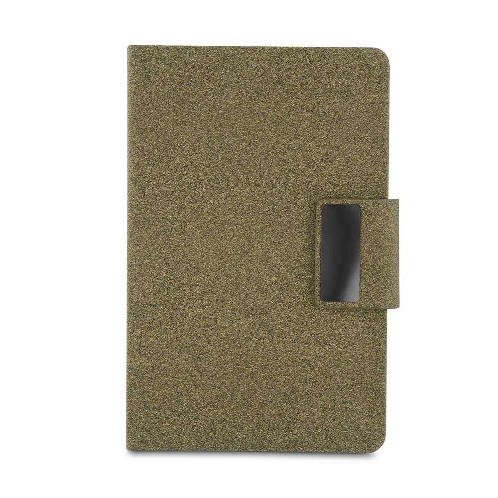 Caderno A5 em PU e fibra de café ou chá