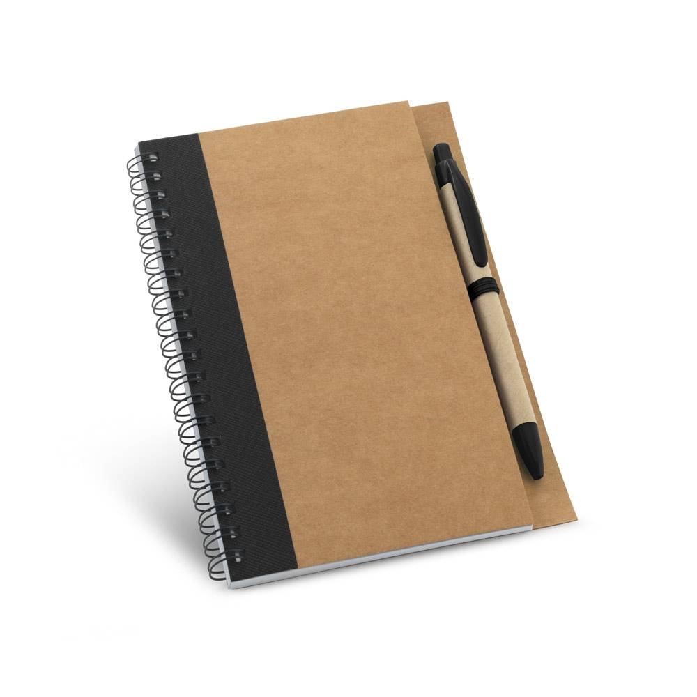 Caderno B6 espiral com folhas lisas Com Caneta ASIMOV