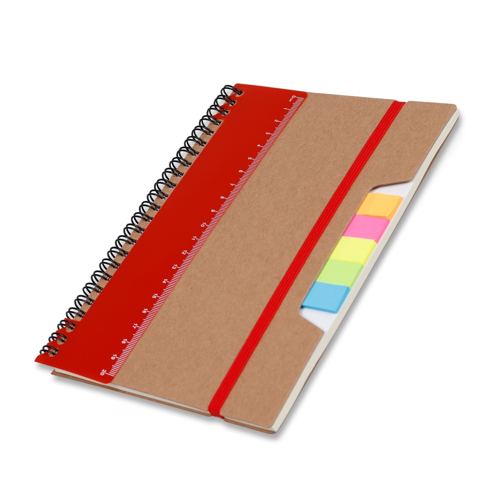 Caderno Capa em Papel Kraft Com Régua
