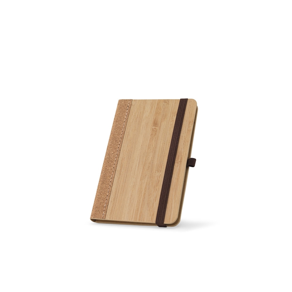 Caderno Ecológico de bolso de capa dura em folha de bambu e cortiça ORWELL POCKET