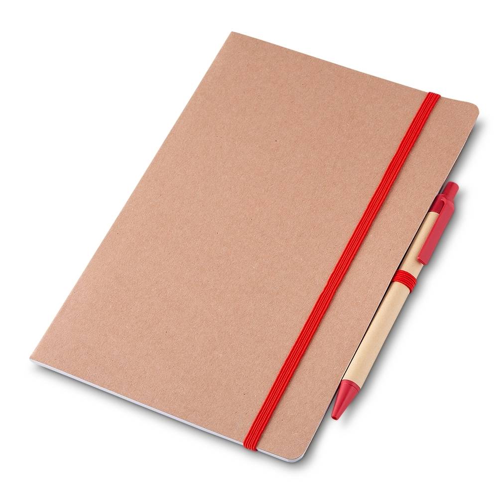 Caderno capa em papel Kraft Com Caneta