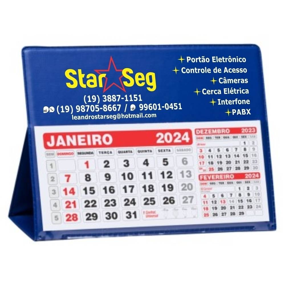 Calendário de Mesa Personalizado Grande