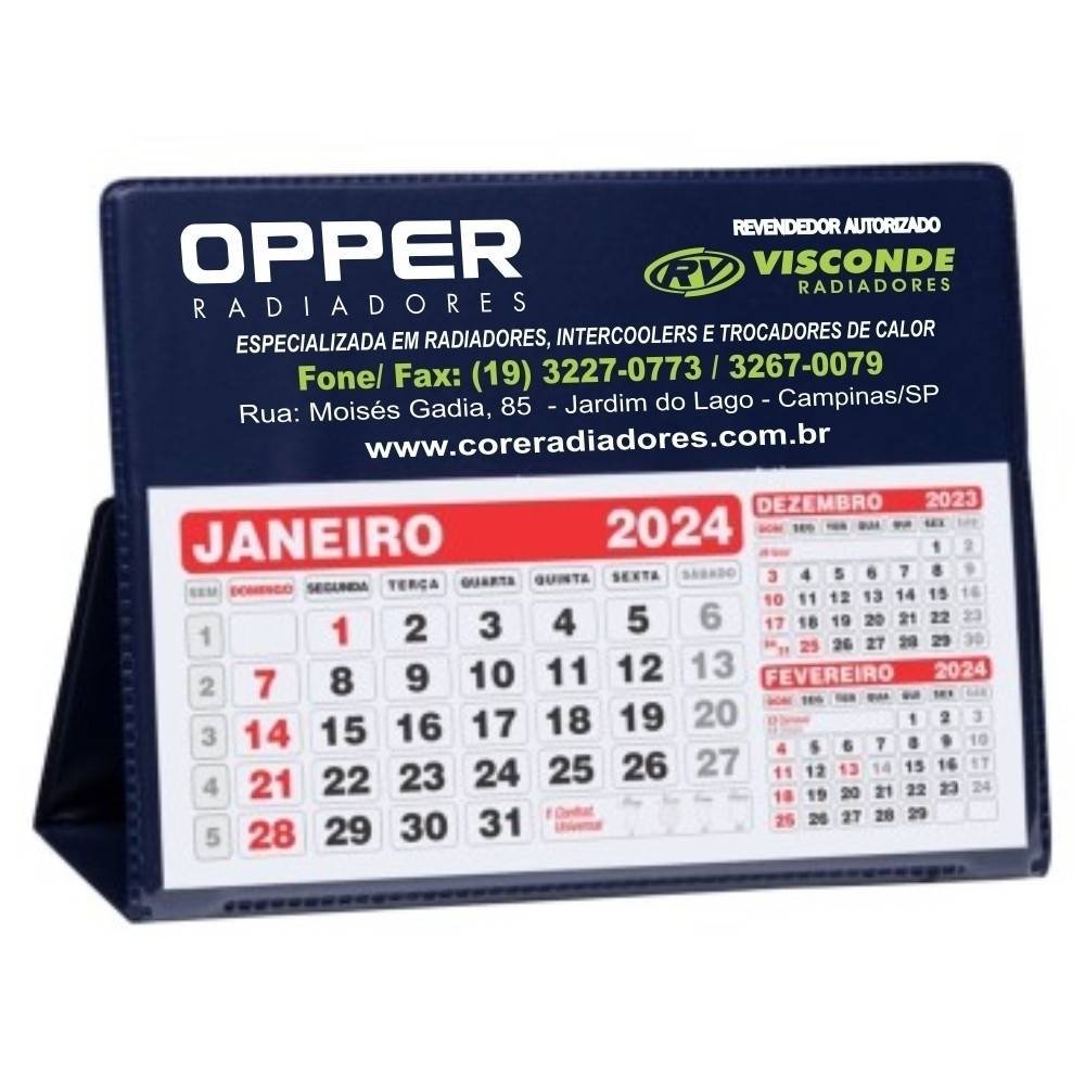 Calendário de Mesa Personalizado Grande