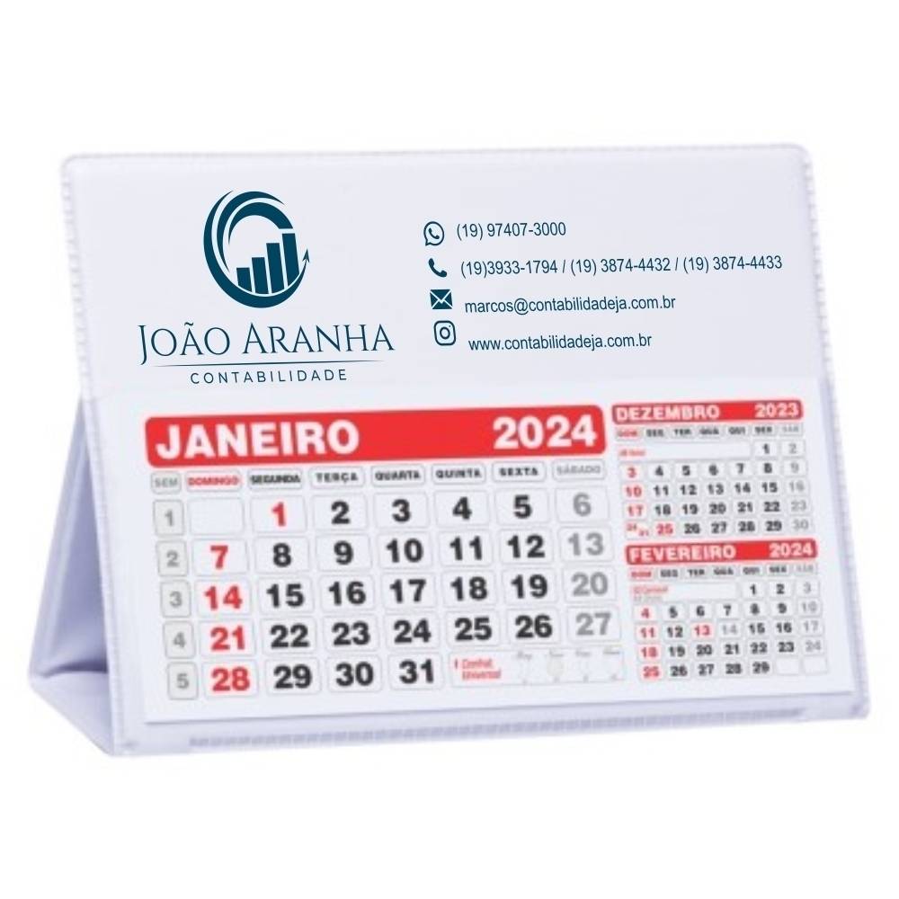 Calendário de Mesa Personalizado Grande