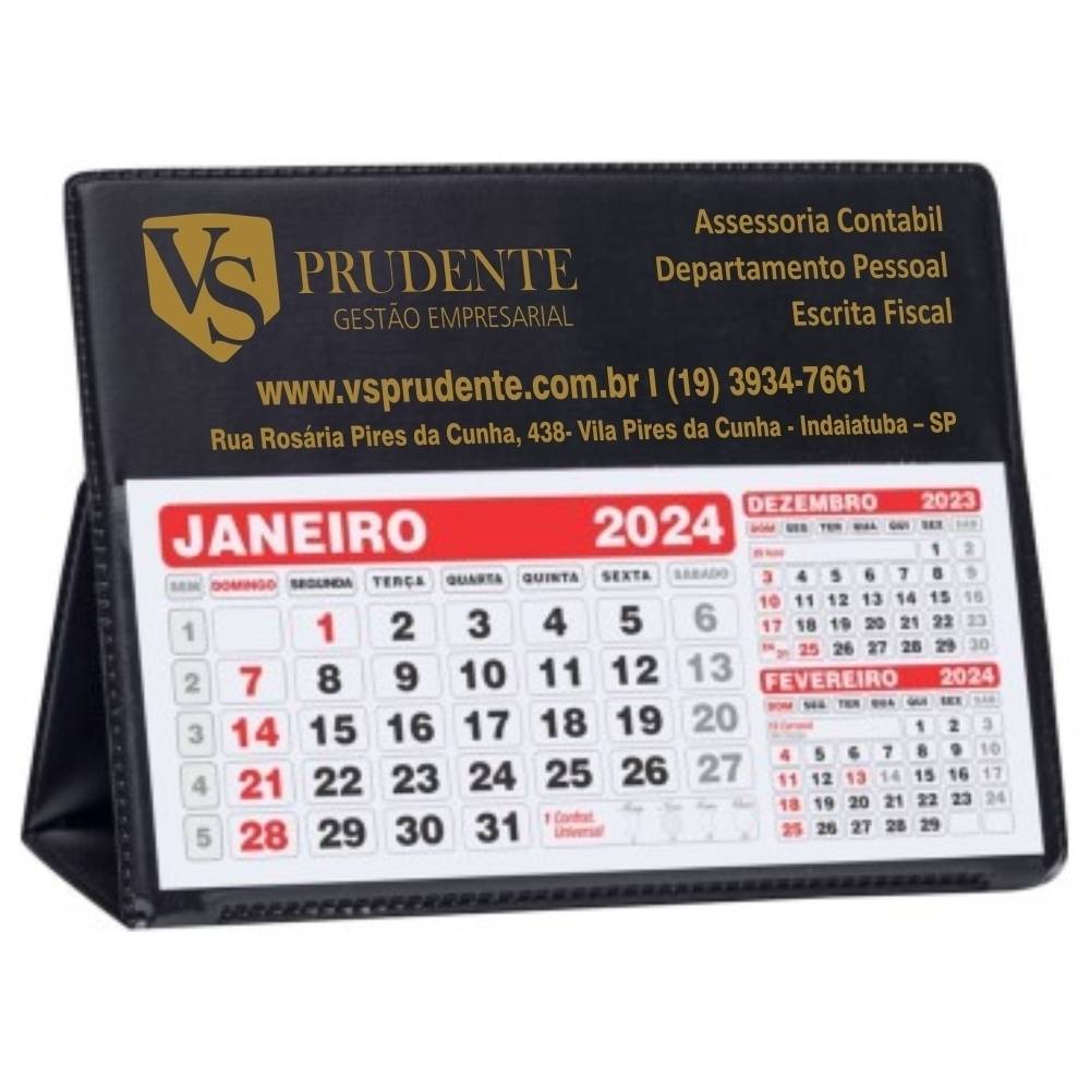 Calendário de Mesa Personalizado Grande