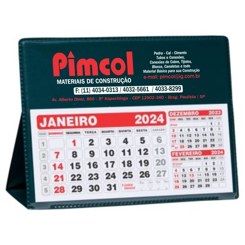 Calendário de Mesa Personalizado Grande