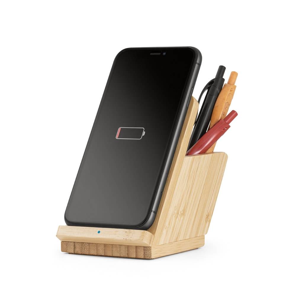 Carregador Wireless Personalizado Bambu