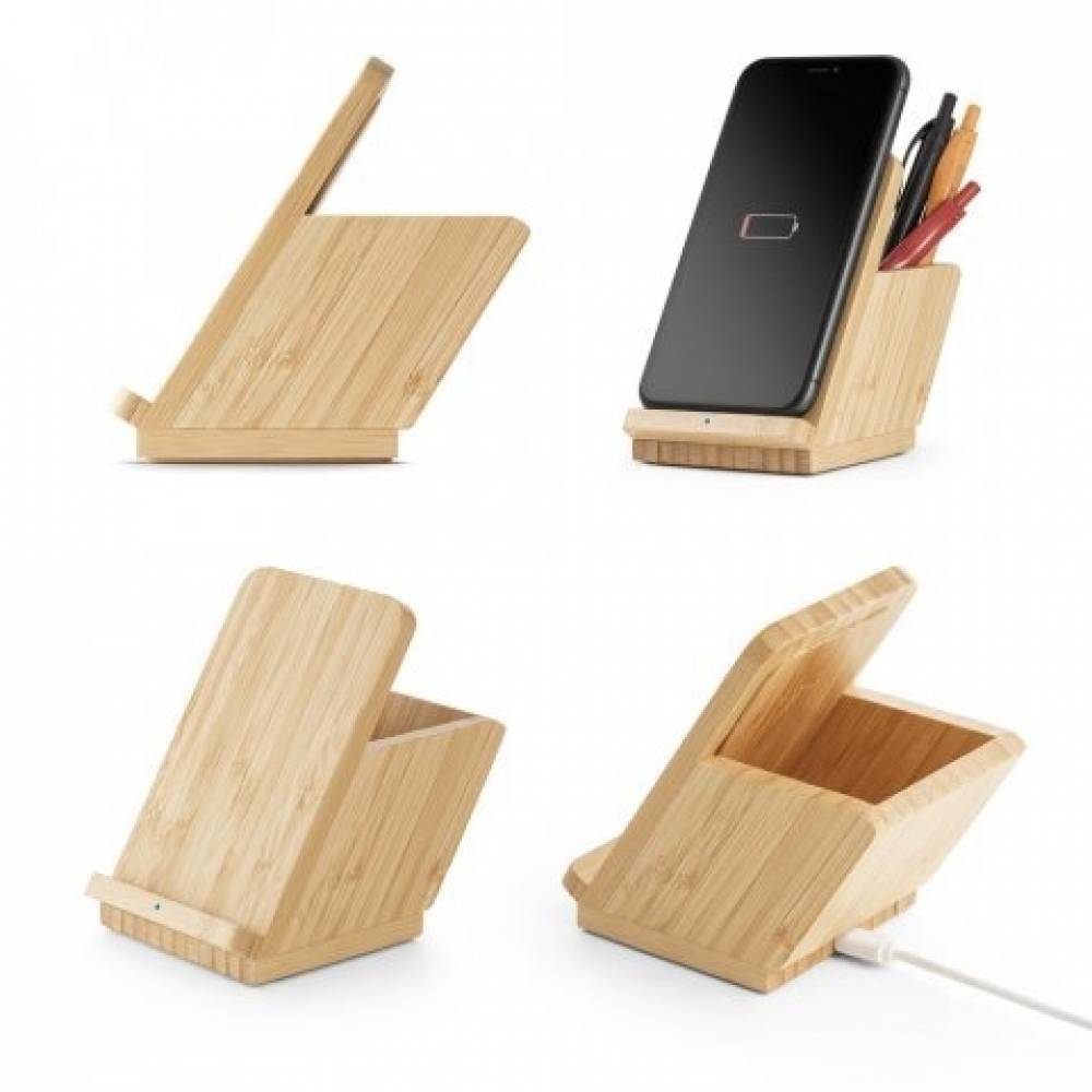 Carregador Wireless Personalizado Bambu