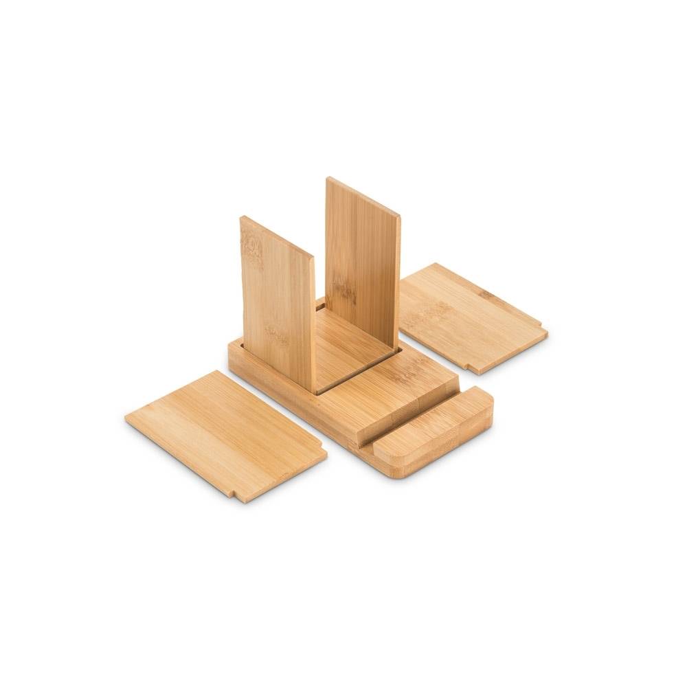 Conjunto de secretária com suporte para celular e copo ERWIN