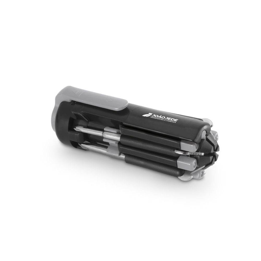 GABRO. Conjunto de ferramentas em ABS com 6 LEDs e 5 pontas