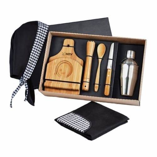 Kit Caipirinha Avental e Bandana