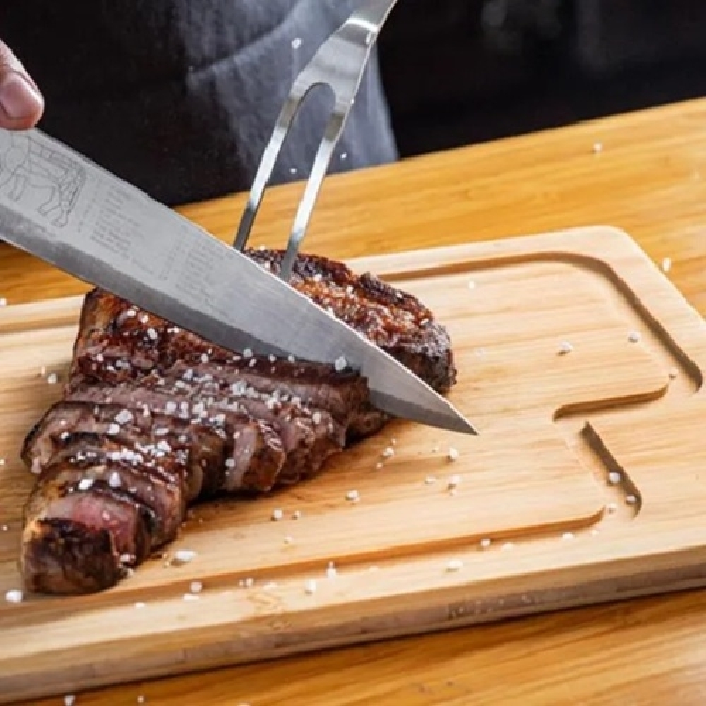 Kit Churrasco 3 peças com Caixa