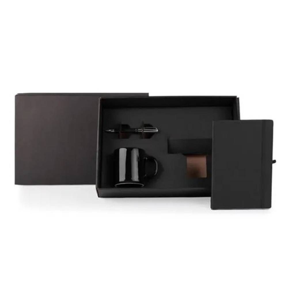 Kit Com Caneca Caderneta e Caneta - 3 Pçs