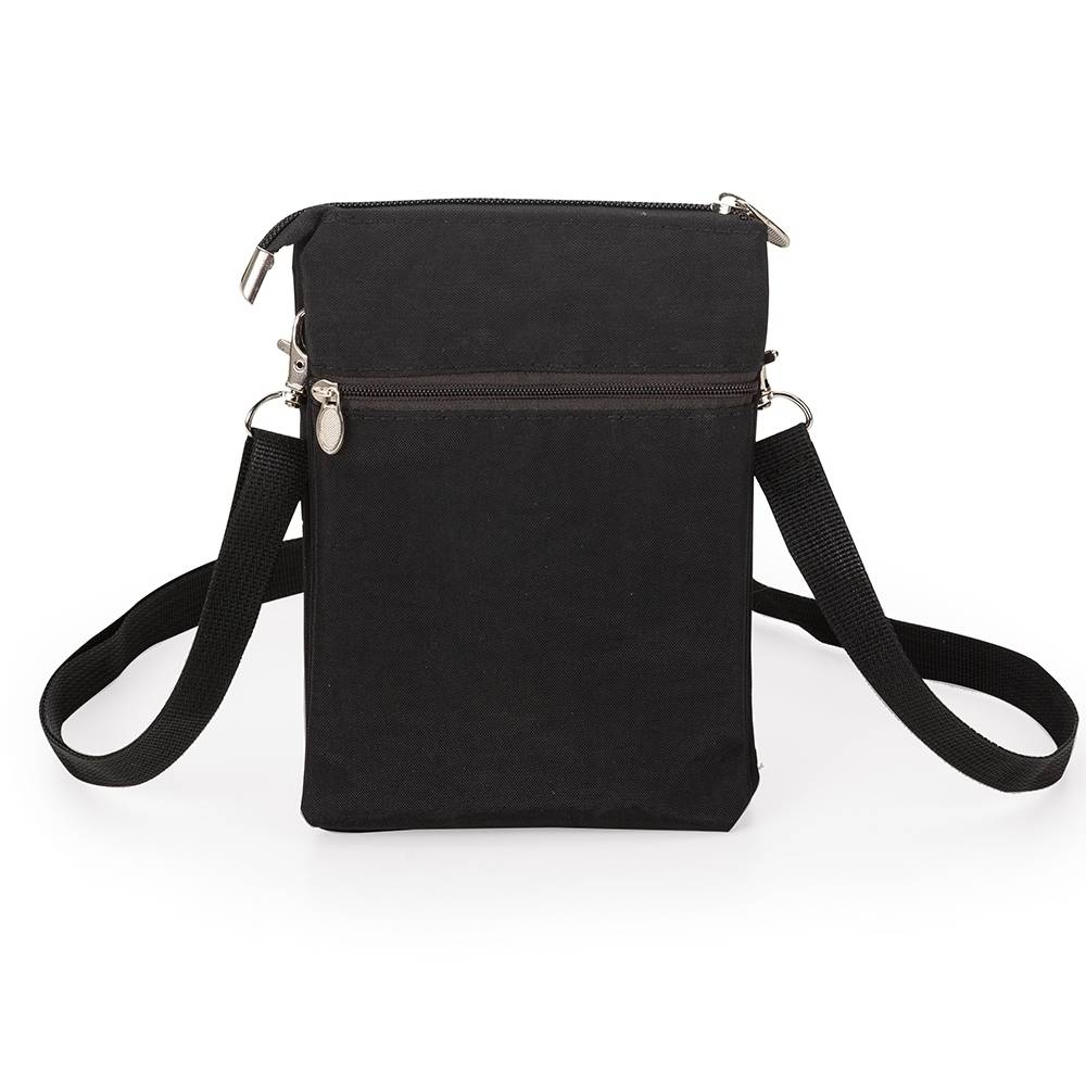 Mini Bolsa Transversal de Nylon Preto