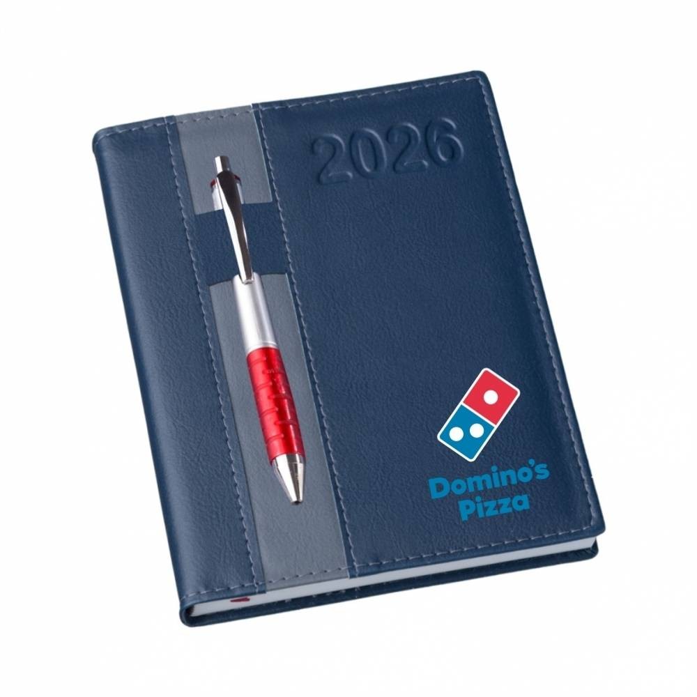 Agenda 2026 Personalizada Diária com Suporte para Caneta-LG-133L