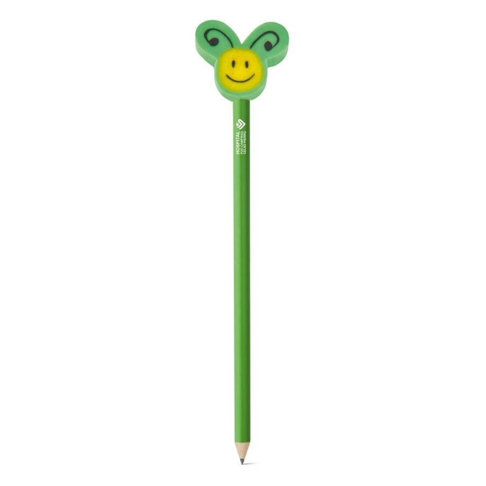 BEETLE. Lápis apontado com boneco de borracha-S51904