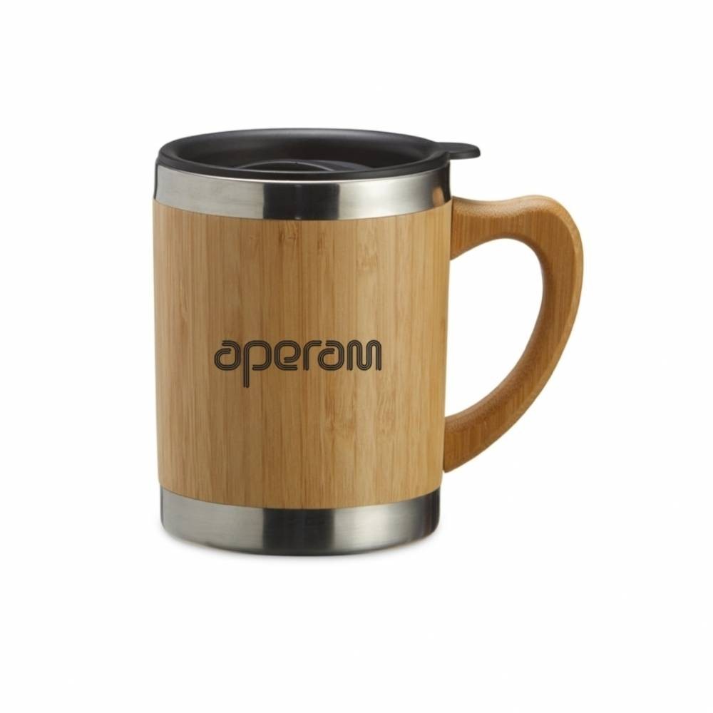  Caneca de Bambu 300ml Personalizada -X03099
