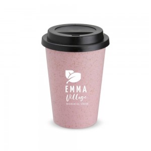 Copo Fibra de Arroz c/ Tampa 450ml-X14916