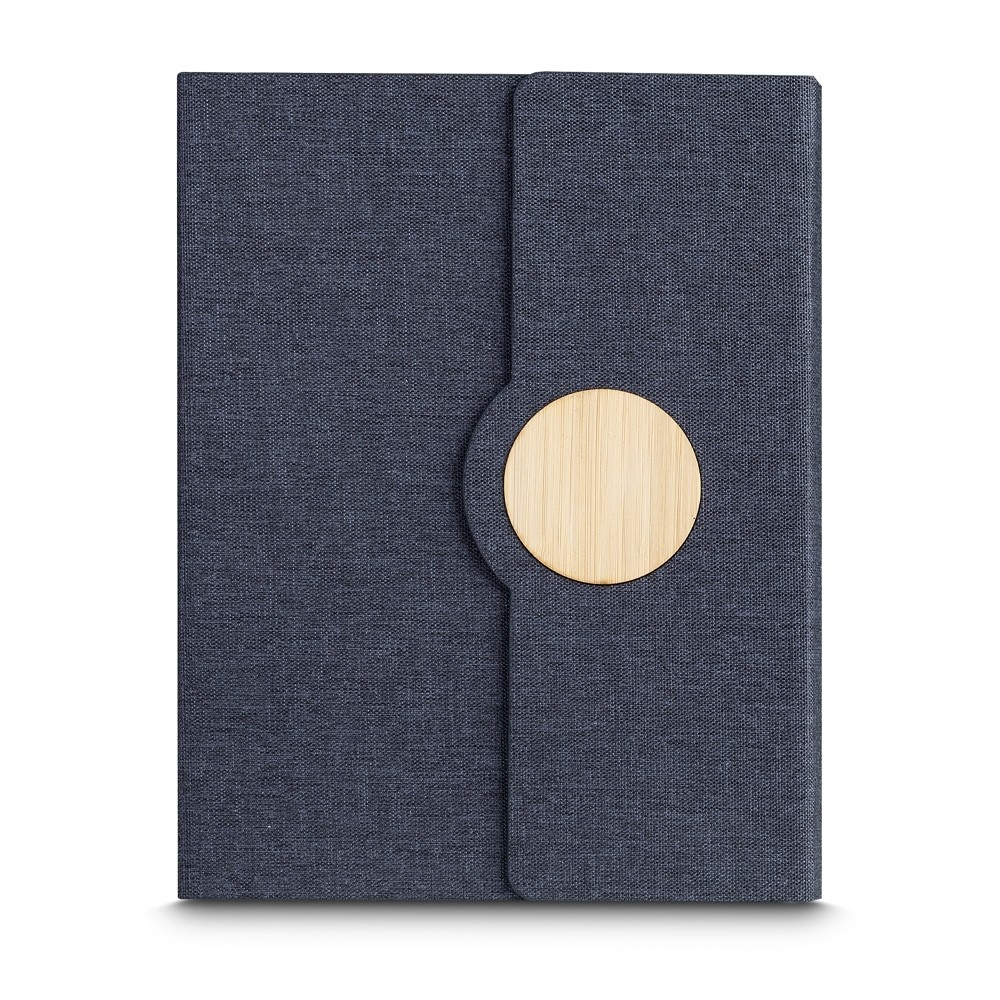 Caderno A5 Capa em RPET e Detalhe em Bambu-ACAD145
