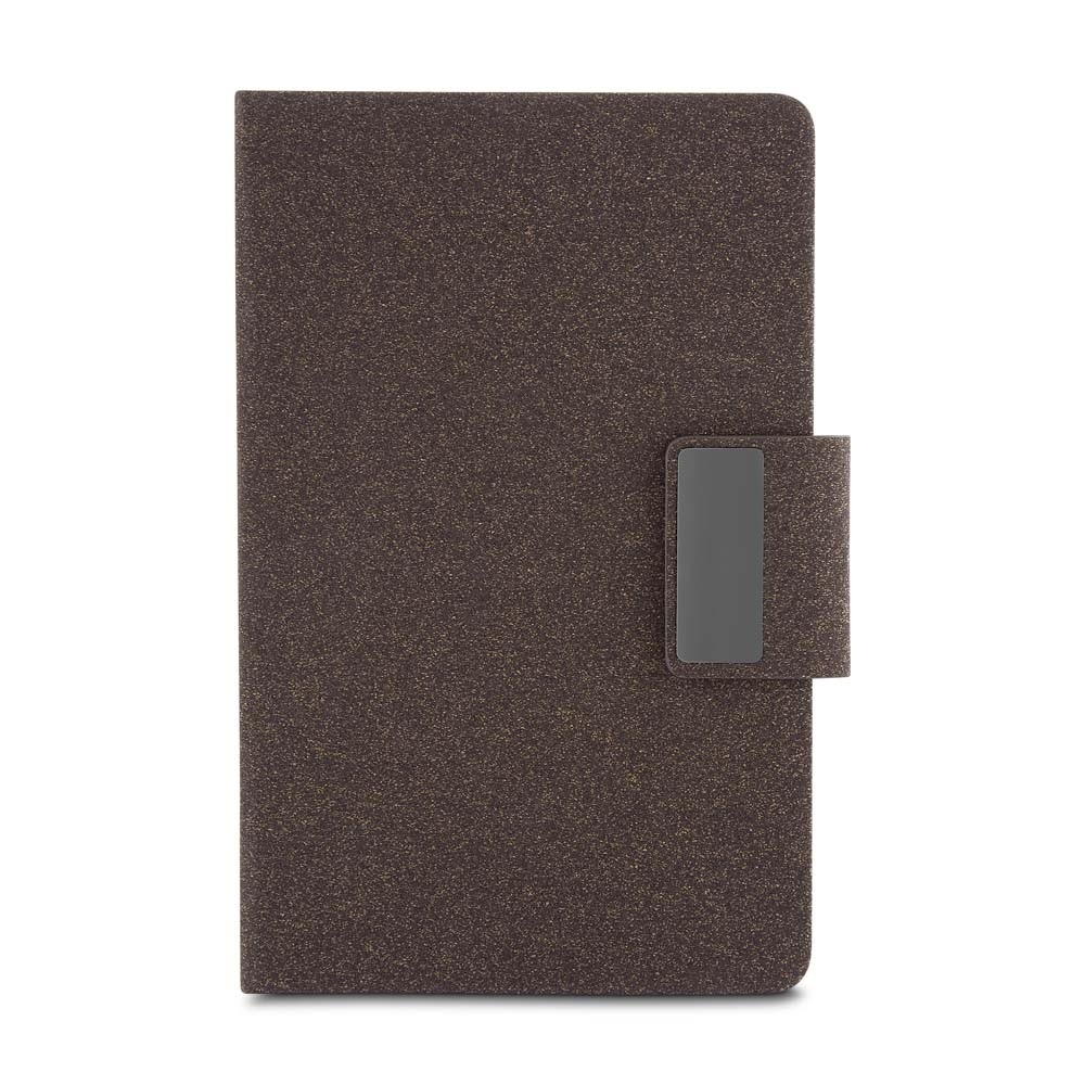 Caderno A5 em PU e fibra de café ou chá-ACAD440