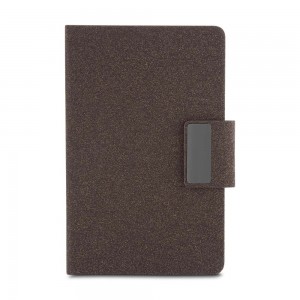 Caderno A5 em PU e fibra de café ou chá-ACAD440