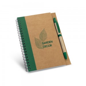 Caderno B6 espiral com folhas lisas Com Caneta ASIMOV-S93715