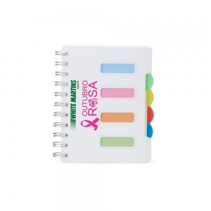 Caderno Outubro Rosa Pequeno Personalizado-X05043OR