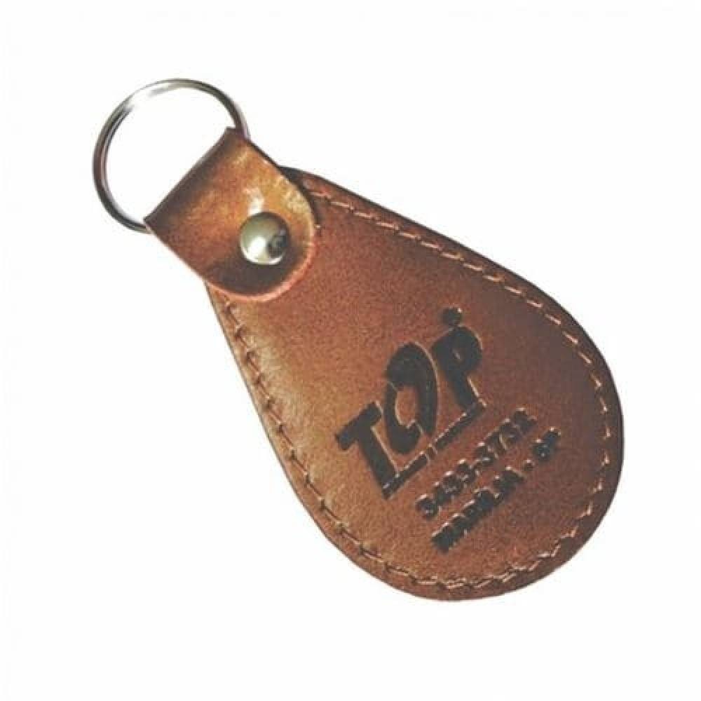 Chaveiro Couro Gota Argola-HG-CH06AN