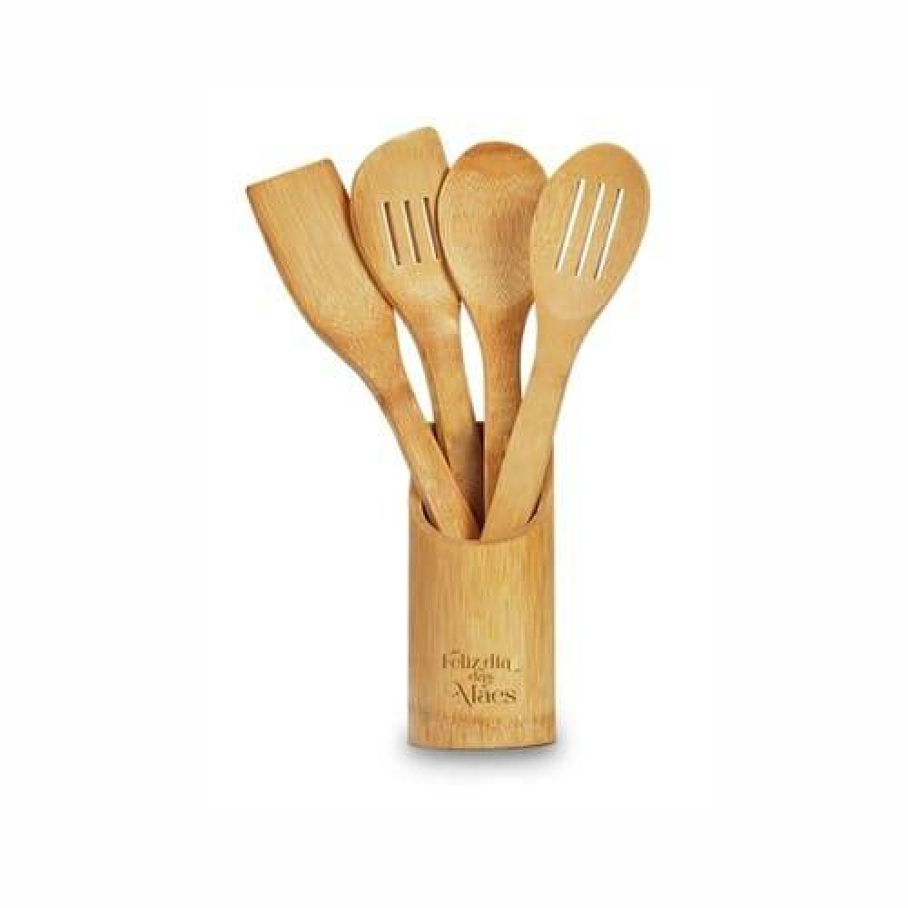 Conjunto De Utensílios Em Bambu Personalizado-SMPU00253