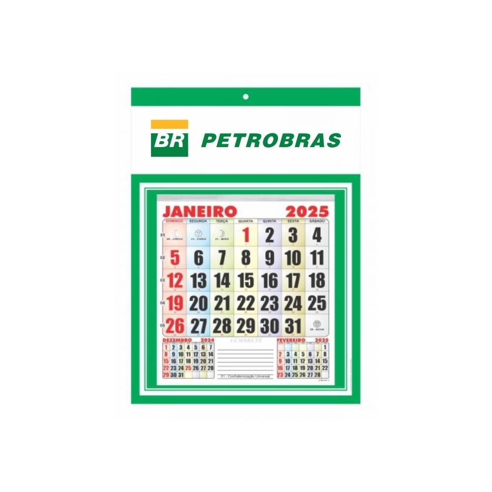 Calendário de Parede 2025 Personalizado Bloco-LG-50LG