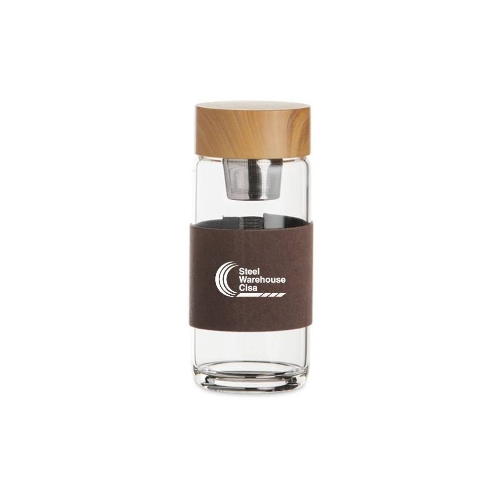 Garrafa  em Vidro Borossilicato  400ml c/ Infusor-X05077