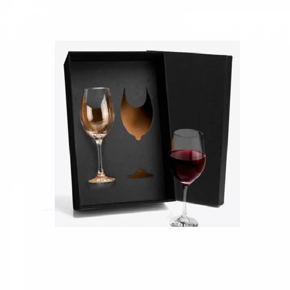Jogo De Taças De Vidro P/ Vinho 490 Ml - 2 Pçs-SMKT08612