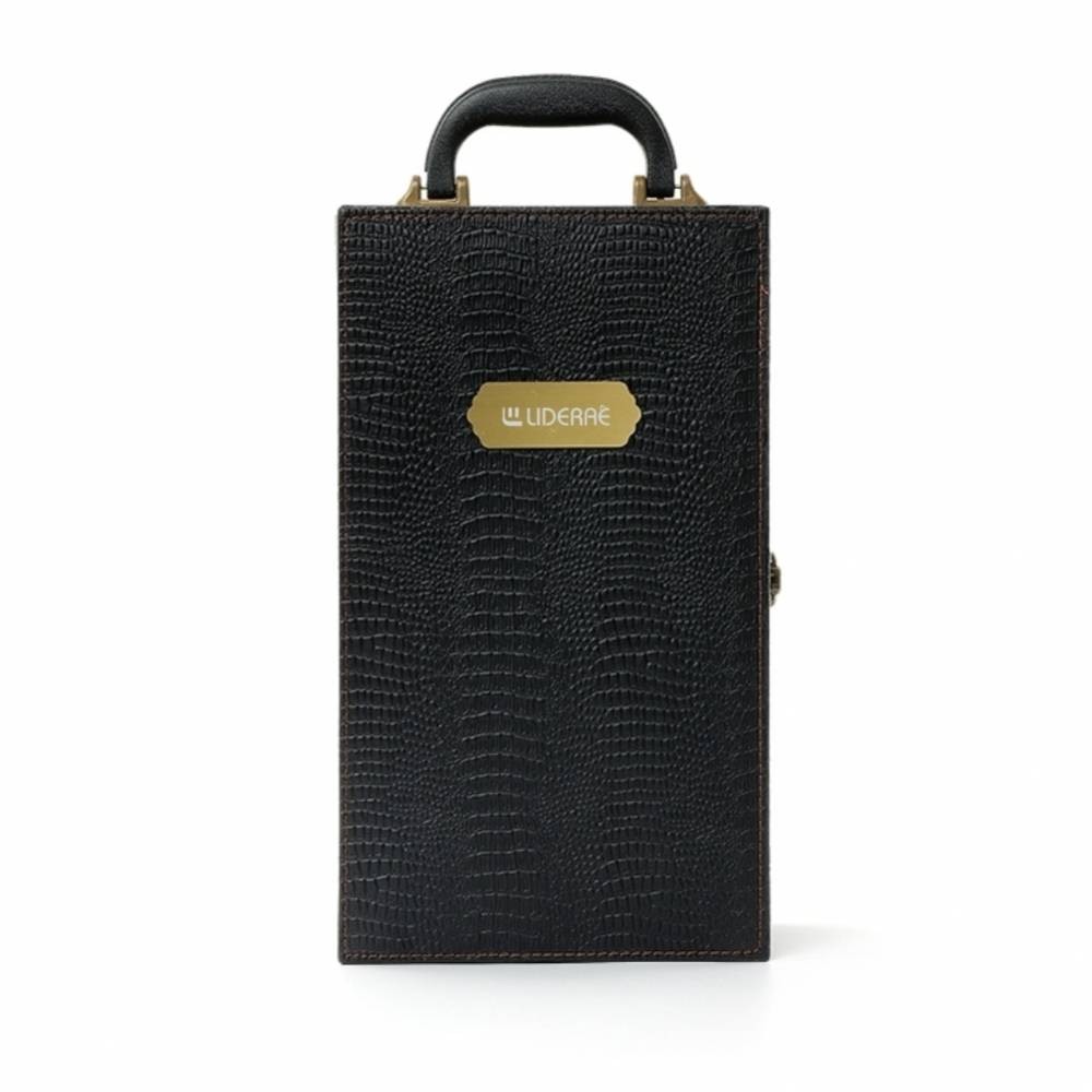   Kit Vinho p/ 2 Garrafas c/ Plaquinha Personalizada -X03495