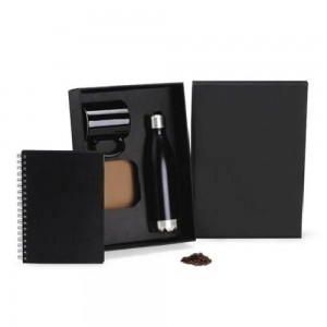Kit Caderno Caneca e Garrafa- 3 Pçs-SMKT-9034B