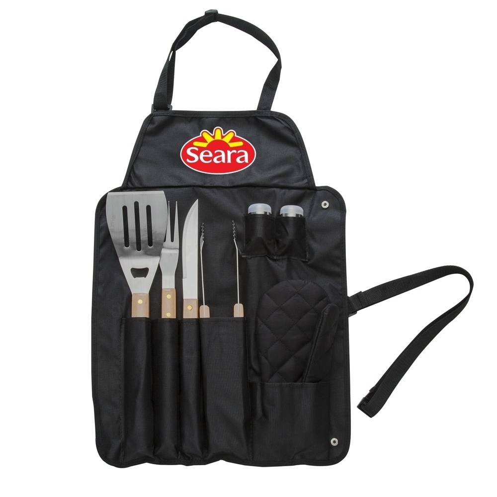 Kit Churrasco Avental 6 peças-X05184