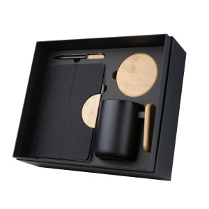 Kit Executivo Personalizado com Detalhe em Bambu-ACJ325