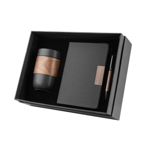 Kit Executivo Personalizado com Detalhe em Madeira-ACJ320