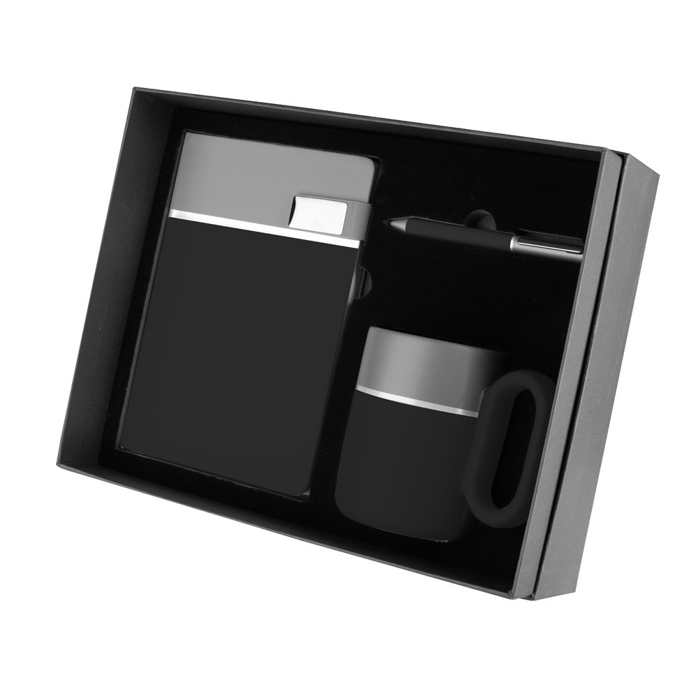 Kit Executivo Personalizado com Detalhes Prateados-ACJ405