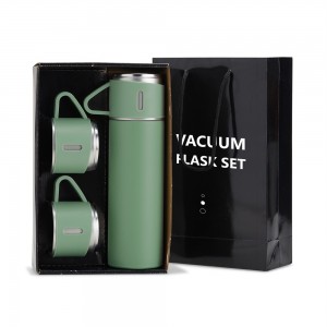 Kit Garrafa Térmica com Canecas Personalizado-AT04