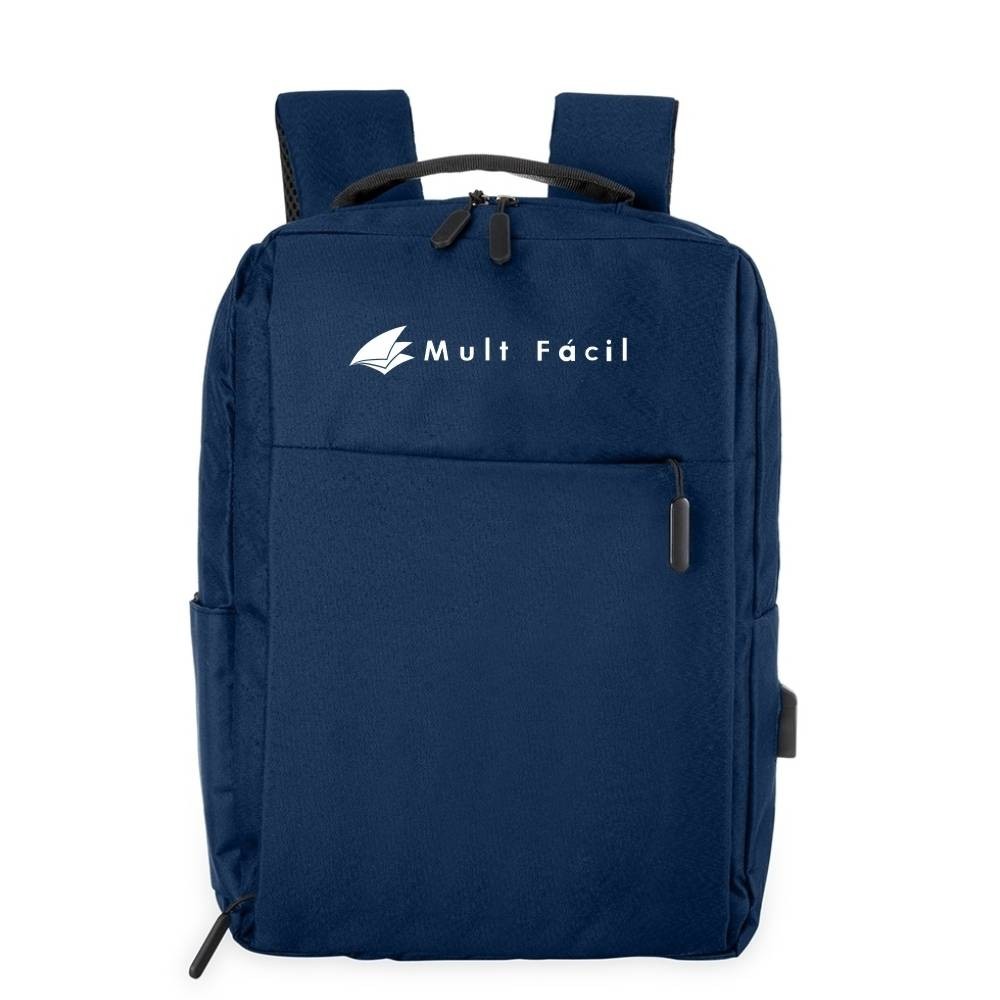 Mochila de Nylon USB Azul-X01320