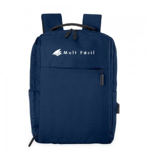 Mochila de Nylon USB Azul-X01320