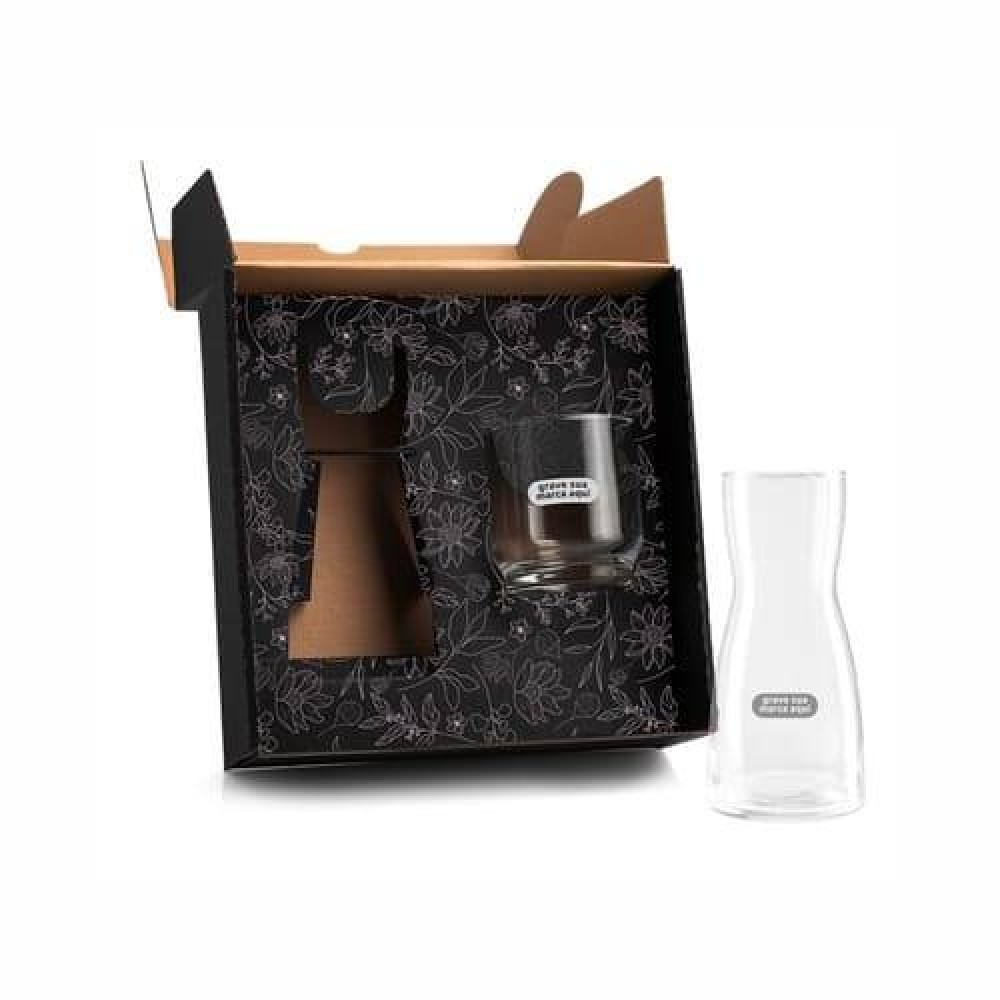 Moringa De Vidro Com Copo Personalizada-SMVI01500